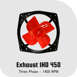 Exhaust IHD 450 (Three Phase 1400 RPM)